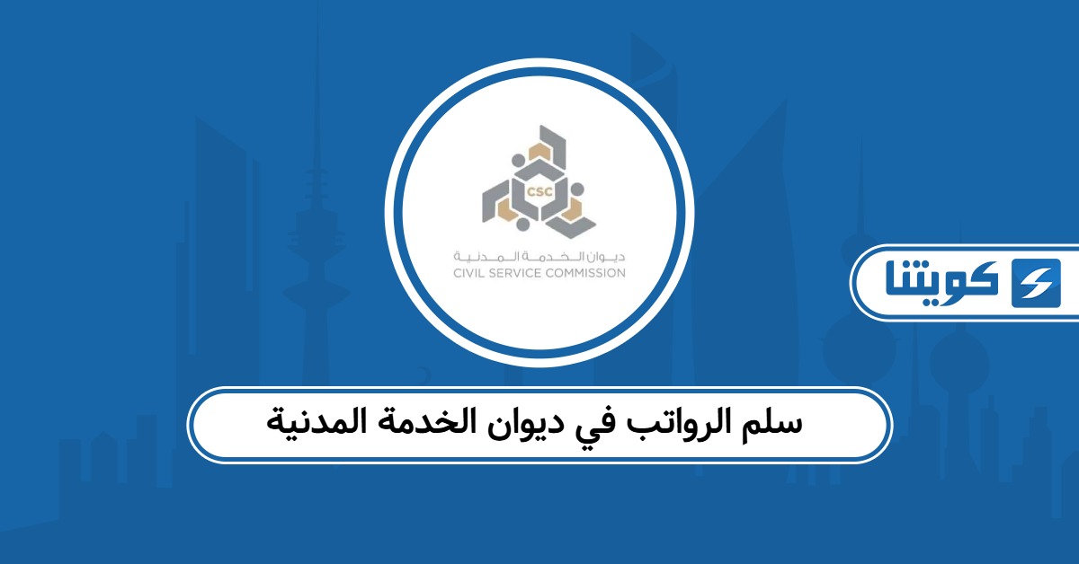 سلم الرواتب في ديوان الخدمة المدنية الكويت 2025؛ الدرجات والعلاوات