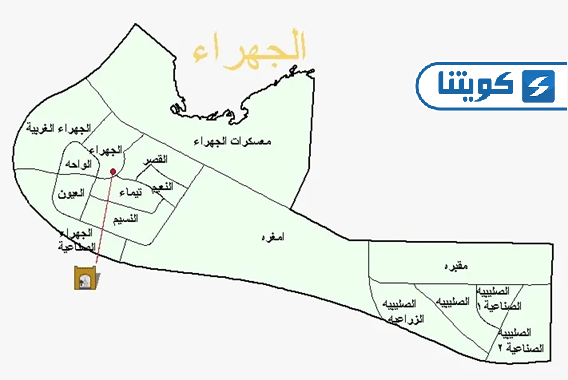 خرائط المناطق في بلدية الكويت لمناطق الجهراء