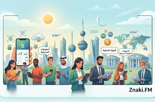 دليل الخدمات المصرفية الرقمية في الكويت 2026 للوافدين والمقيمين: التطبيقات والبنوك والتحويلات الدولية